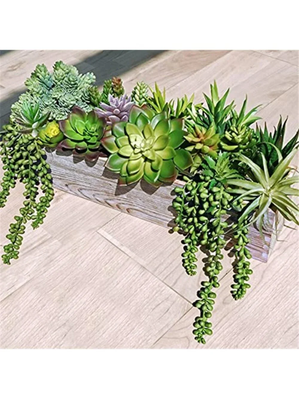 Artificial Succulent Plants 19 Piece Faux Greenery Stems Picks Home Decor Crafts